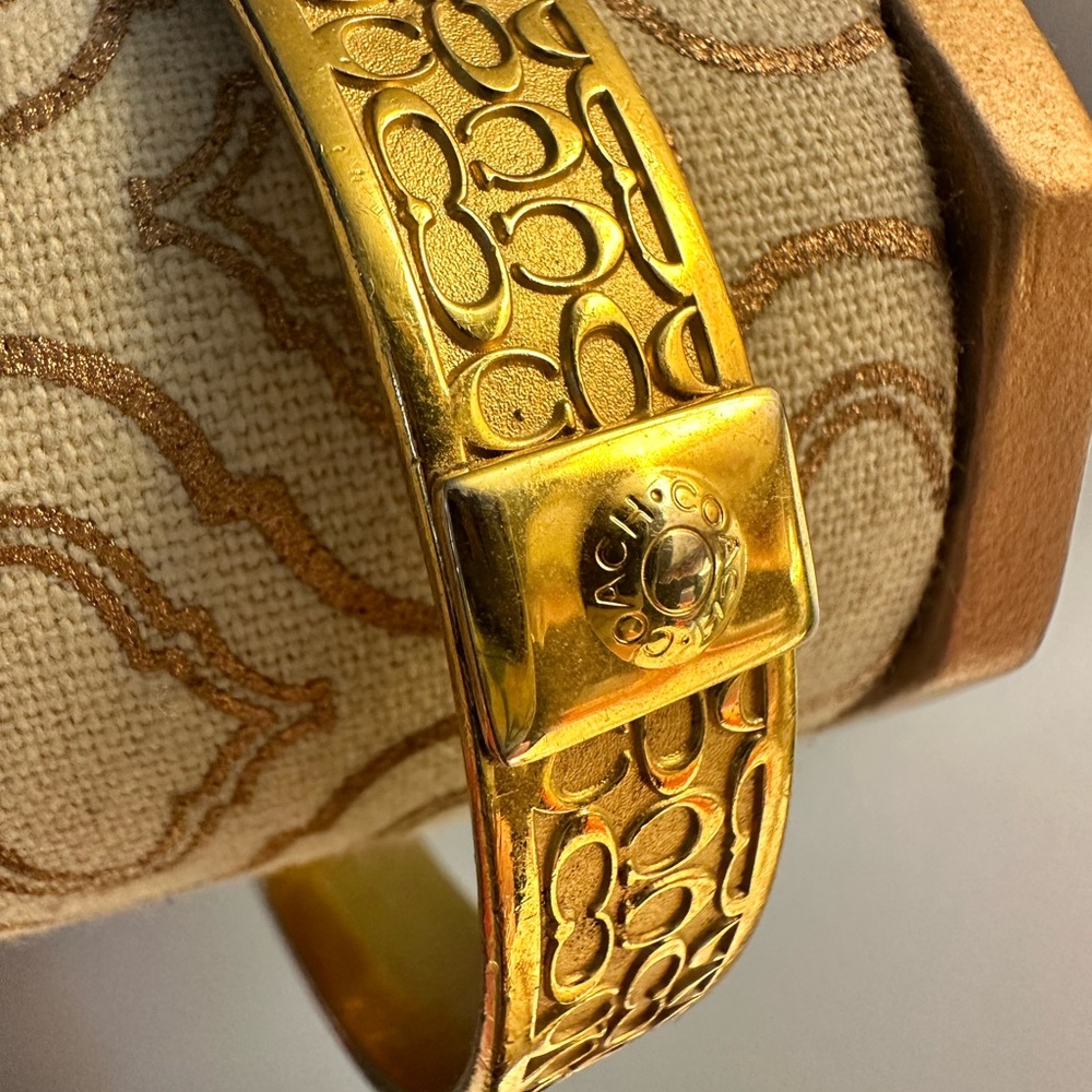 Coach Gold Tone Bangle Bracelet